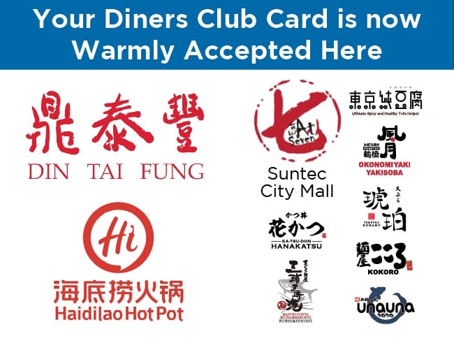 Pay with your Diners Club Card at these fine establishments